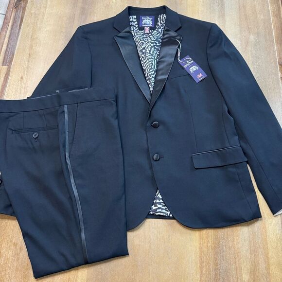 Savile Row Tuxedo 42S Berwick Slim Fit Brit Skinny - Picture 3 of 16